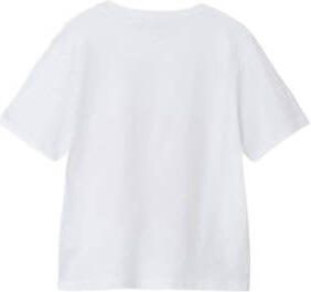 Name it KIDS T-shirt NKMVAGNO met printopdruk wit Jongens Katoen Ronde hals 122 128