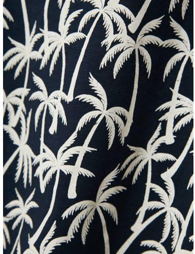 Name it KIDS T-shirt NKMVALTHER met all over print donkerblauw wit Jongens Katoen Ronde hals 122 128