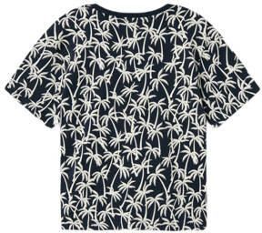 Name it KIDS T-shirt NKMVALTHER met all over print donkerblauw wit Jongens Katoen Ronde hals 122 128 - Foto 2
