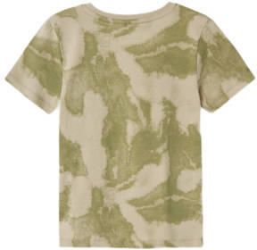 Name it KIDS T-shirt NKMVELUKAS met all over print armygroen Jongens Katoen Ronde hals 122 128