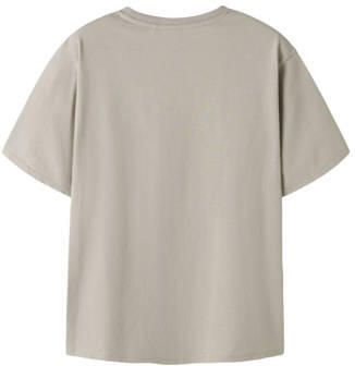 NAME IT KIDS T-shirt zand Beige Jongens Katoen Ronde hals Effen - Foto 3