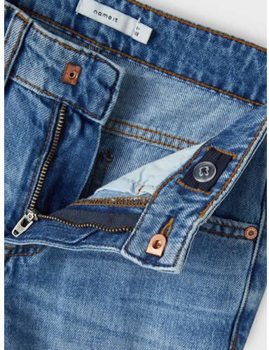 Name it KIDS tapered fit jeans NKMSILAS medium blue denim Blauw Effen 176 - Foto 2