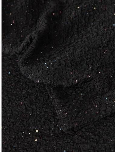 NAME IT KIDS top met glitters zwart Meisjes Polyester Col Effen - Foto 3