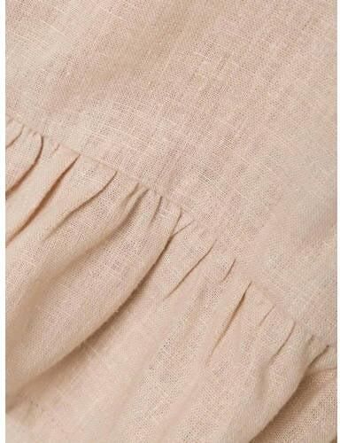 Name it KIDS top NKFFALINNEN beige Meisjes Katoen Vierkante hals Effen 134 140 - Foto 3