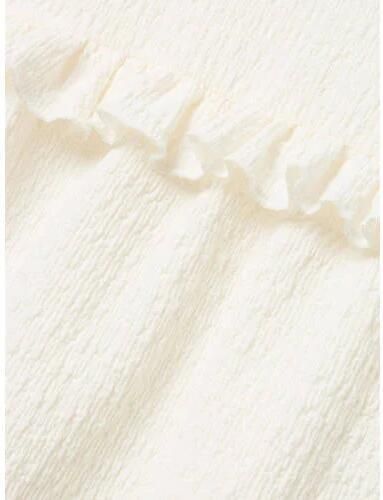 Name it KIDS top NKFFLOKKA ecru Blouse Meisjes Polyester Opstaande kraag 122 128 - Foto 2