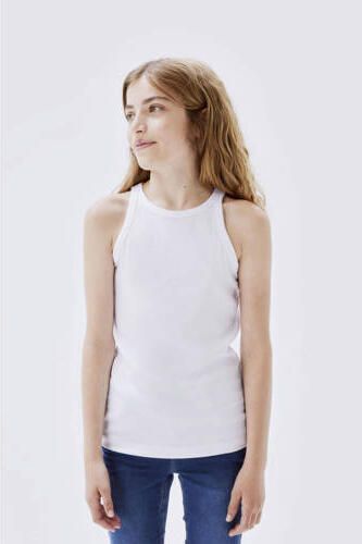 Name it KIDS top NKFKAB wit Meisjes Katoen Ronde hals Effen 158 164 - Foto 3