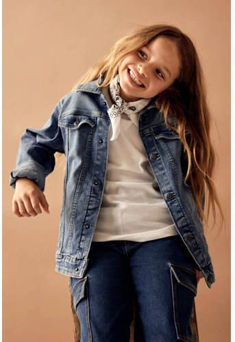 Name it KIDS top NKFKAB wit Meisjes Katoen Ronde hals Effen 158 164