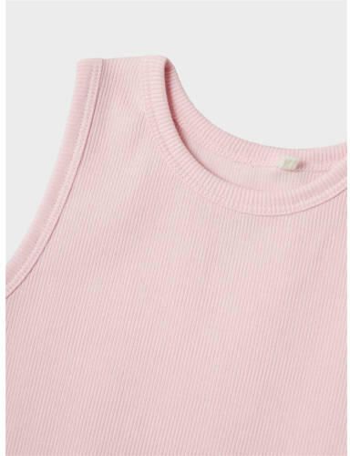 Name it KIDS top NKFNAKAL SL CROP TOP NOOS lichtroze Meisjes Katoen Ronde hals 158 164 - Foto 2