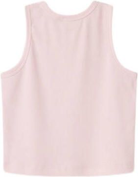 Name it KIDS top NKFNAKAL SL CROP TOP NOOS lichtroze Meisjes Katoen Ronde hals 158 164 - Foto 1