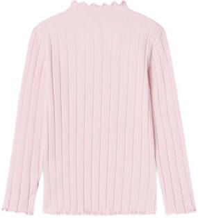 Name it KIDS top NKFNOLINE met katoen roze Longsleeve Effen 122 128