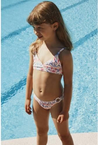 NAME IT KIDS triangel bikini paars roze wit Meisjes Polyester All over print - Foto 4