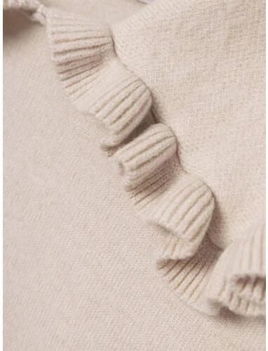 Name it KIDS trui NKFROSABELL beige Meisjes Viscose Peter Pan-kraag Effen 134 140 - Foto 2