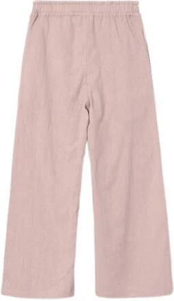 Name it KIDS wide leg broek NKFFALINNEN licht oudroze Meisjes Katoen Effen 116
