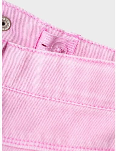 Name it KIDS wide leg broek NKFROSE roze Meisjes Katoen Effen 116
