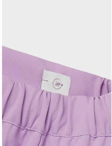 Name it KIDS wide leg broek NKFSUSIE lila Paars Meisjes Polyester Effen 122 - Foto 3