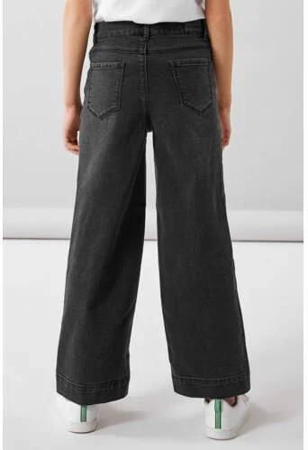 Name it KIDS wide leg jeans NKFROSE black denim Zwart Meisjes Stretchdenim 140 - Foto 2