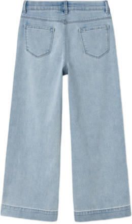Name it KIDS wide leg jeans NKFROSE light blue denim Blauw Meisjes Stretchdenim 128 - Foto 3