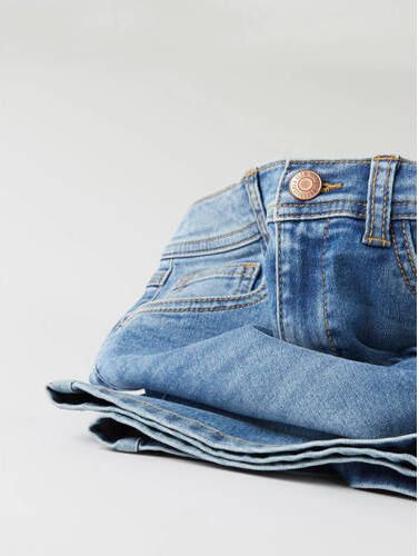 Name it KIDS wide leg jeans NKFROSE medium blue denim Blauw Meisjes Stretchdenim 152 - Foto 3