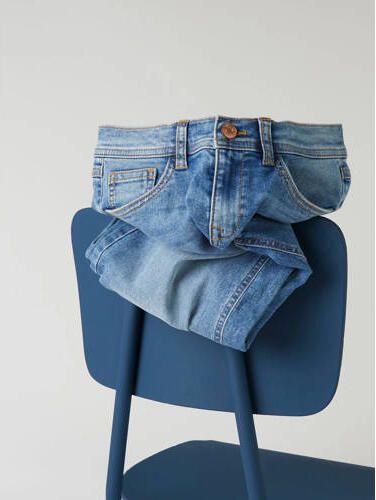 Name it KIDS wide leg jeans NKFROSE medium blue denim Blauw Meisjes Stretchdenim 152 - Foto 2