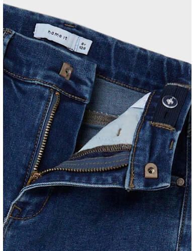 Name it KIDS wide leg jeans NKFROSE medium blue denim Blauw Meisjes Stretchdenim 128 - Foto 2