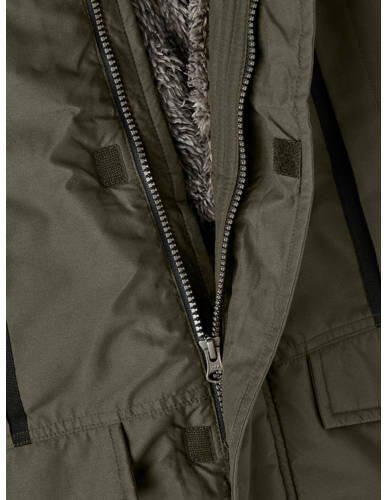 Name it KIDS winterjas NKMMILLER olijfgroen Jongens Polyester Capuchon 128 - Foto 2