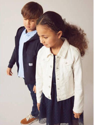 Name it KIDS zomerjas NKFREJA wit Meisjes Stretchkatoen Klassieke kraag 104 - Foto 3