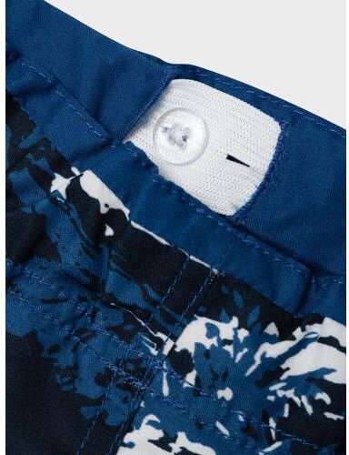 Name it KIDS zwemshort NKMZABA met all over print donkerblauw wit Jongens Polyester 128 - Foto 2