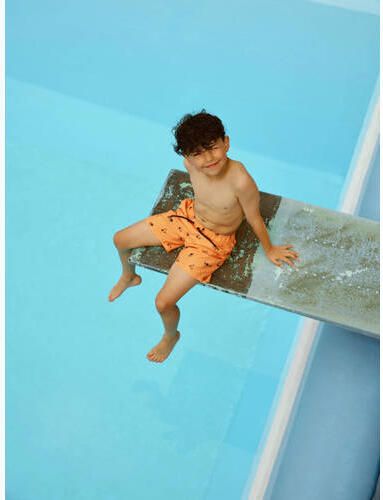 Name it KIDS zwemshort NKMZADDI met all over print oranje Jongens Gerecycled polyester 110 - Foto 3