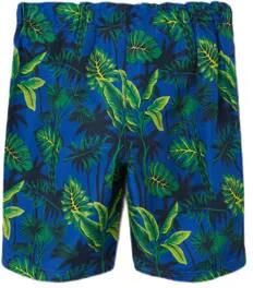Name it KIDS zwemshort NKMZORRO blauw groen Jongens Polyester All over print 122 - Foto 3