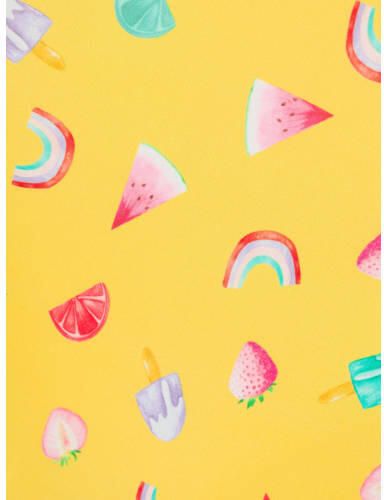 Name it MINI badpak met ruches geel Meisjes Polyamide All over print 98 104