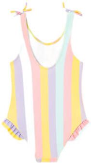 Name it MINI badpak met ruches geel lila lichtblauw roze Meisjes Polyamide 110 116 - Foto 2