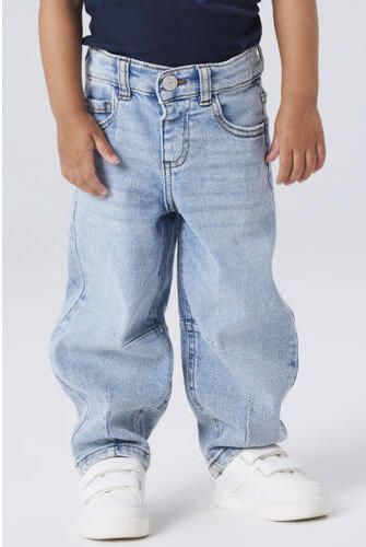 NAME IT MINI baggy jeans medium blue denim Blauw Effen - Foto 3