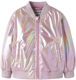 NAME IT MINI bomberjack roze Jas Meisjes Polyester Ronde hals Effen