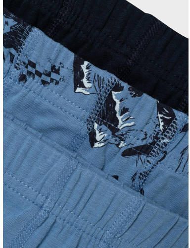 Name it MINI boxershort NMMTIGHTS SNOWBOARD set van 3 blauw Jongens Stretchkatoen 104 - Foto 3