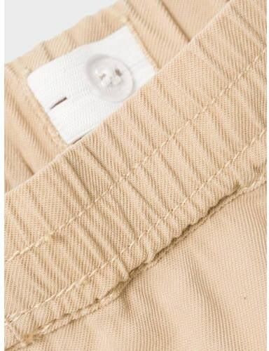 Name it MINI cargobroek NMFBELLA beige Meisjes Stretchkatoen Effen 104
