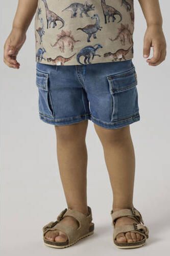 NAME IT MINI denim loose short denim Blue Korte broek Blauw Effen