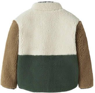 NAME IT MINI fleecevest groen Jongens Polyester Opstaande kraag Meerkleurig - Foto 3