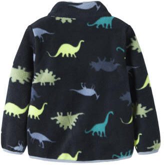 NAME IT MINI fleecevest met print donkerblauw Jongens Polyester Opstaande kraag - Foto 2