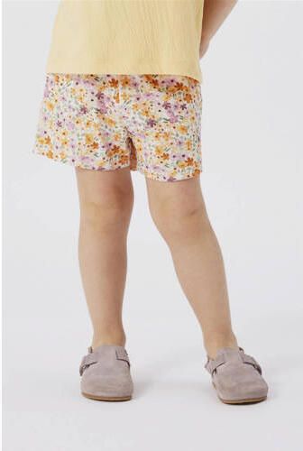 Name it MINI gebloemde casual short NMFHISSE ecru multicolor Korte broek Meisjes Katoen 104 - Foto 2