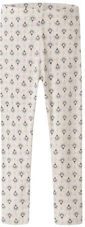 NAME IT MINI gebloemde legging beige Meisjes Stretchkatoen Bloemen
