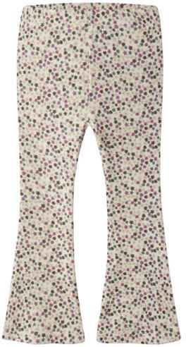 NAME IT MINI gebreide flared legging met sterren ecru Meisjes Stretchkatoen - Foto 3