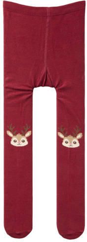 NAME IT MINI gebreide katoenen maillots met print donkerblauw rood (set van 2) - Foto 4