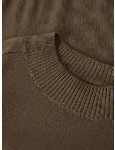 NAME IT MINI gebreide trui bruin Jongens Viscose Col Effen - Foto 3