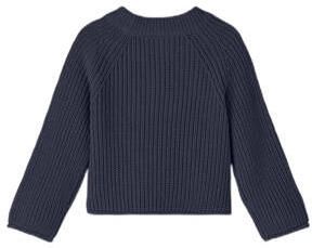Name it MINI gebreide trui NKFVENJA donkerblauw Meisjes Katoen Ronde hals 110