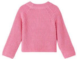 Name it MINI gebreide trui NKFVENJA felroze Meisjes Katoen Ronde hals Effen 110