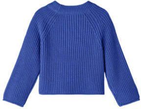Name it MINI gebreide trui NKFVENJA hardblauw Meisjes Katoen Ronde hals 110