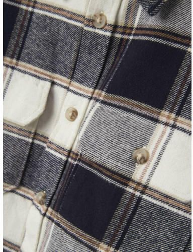 NAME IT MINI geruit overshirt donkerblauw Overhemd Jongens Katoen Klassieke kraag