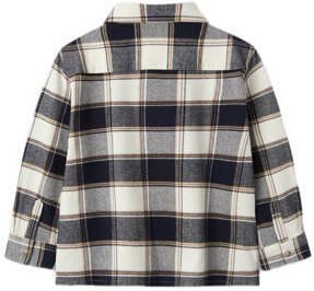 NAME IT MINI geruit overshirt donkerblauw Overhemd Jongens Katoen Klassieke kraag - Foto 3