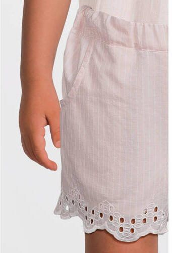 Name it MINI gestreepte casual short NMFFESINNE roze Korte broek Meisjes Katoen 104
