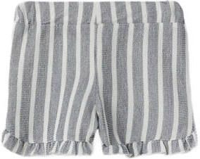 Name it MINI gestreepte casual short NMFFREDERIKKE donkerblauw wit Korte broek Meisjes Katoen 104